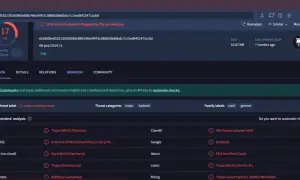 Plik zidentyfikowany jako trojan, hacktool, crack. 17/61 sprzedawców bezpieczeństwa oznaczyło go jako złośliwy.