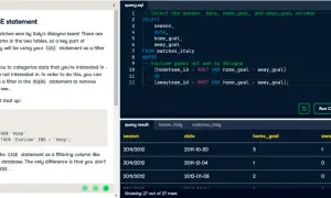 SQL: Wyświetlanie meczów wygranych przez Bolognę za pomocą instrukcji CASE w klauzuli WHERE.