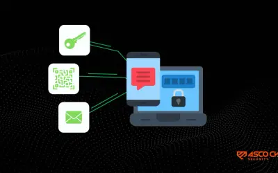 Klucz, kod QR i e-mail wspierają uwierzytelnianie dwuskładnikowe, chroniąc dostęp do laptopa i telefonu.