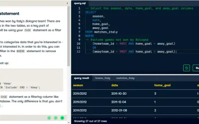 SQL: Wyświetlanie meczów wygranych przez Bolognę za pomocą instrukcji CASE w klauzuli WHERE.