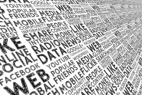 Słowa kluczowe: WEB, LIKE, SHARE, DATA, MEDIA, SOCIAL, NEWS, INTERNET, MONEY, PEOPLE, COMMUNICATION, GLOBAL, ONLINE, RADIO, YOUTUBE, FACEBOOK, GOOGLE+, WORDPRESS, MOBILE, FLICKR, LINKEDIN, PINTEREST, FRIEND, CONTENT, INFORMATION, SEARCH, NETWORK, POPUL...