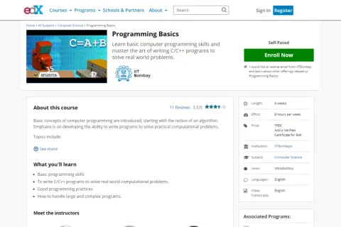 Szukasz odpowiedzi na pytanie: jaki kurs programowania wybrać? Ten kurs "Podstawy programowania" na edX od IIT Bombay to dobry początek.