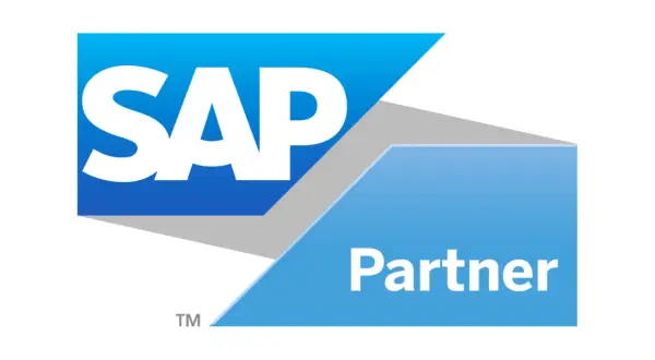 Logo SAP Partner, symbolizujące partnerstwo i osiągnięcia w obszarze SAP certification.