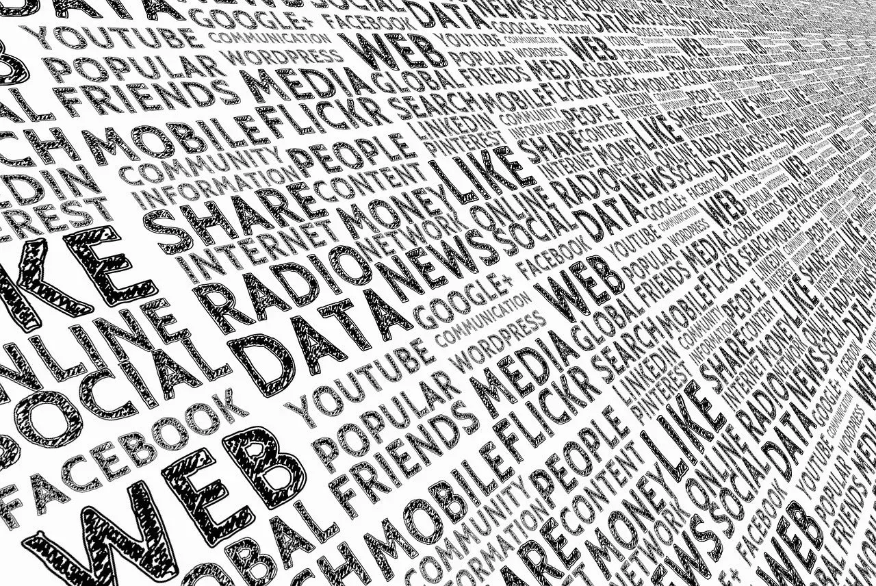 Słowa kluczowe: WEB, LIKE, SHARE, DATA, MEDIA, SOCIAL, NEWS, INTERNET, MONEY, PEOPLE, COMMUNICATION, GLOBAL, ONLINE, RADIO, YOUTUBE, FACEBOOK, GOOGLE+, WORDPRESS, MOBILE, FLICKR, LINKEDIN, PINTEREST, FRIEND, CONTENT, INFORMATION, SEARCH, NETWORK, POPUL...
