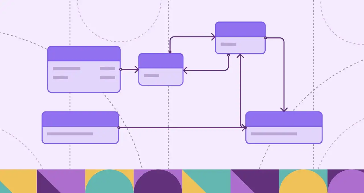 Diagram przedstawiający powiązania między tabelami w relacyjnych bazach danych SQL.